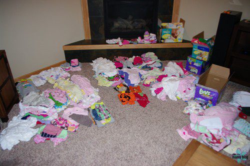 spring organizing baby clothes