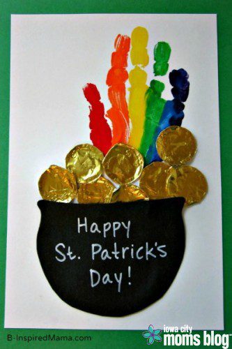 St. Patrick's Day handprint craft