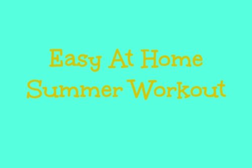 summer workout cover