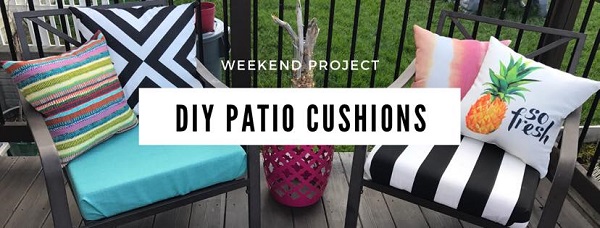 Diy No Sew Patio Cushions Fast And, Outdoor Cushions Diy