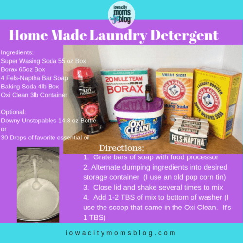 Homemade laundry detergent recipe