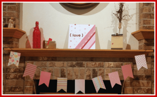 How to Create an Easy Valentine's Day Mantel