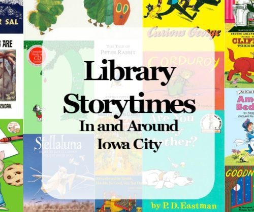 Graphic: Library Storytimes In the Iowa City Area
