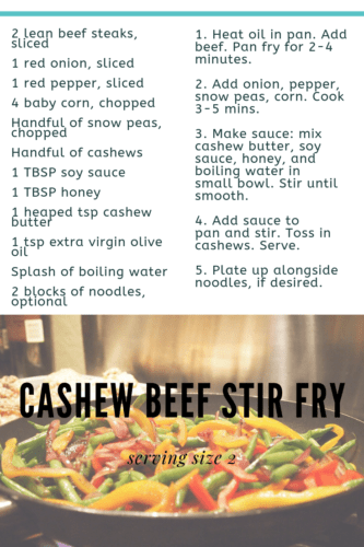 Cashew Beef Stir Fry Recipe