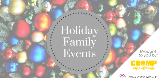 November and December family events in the Iowa City area