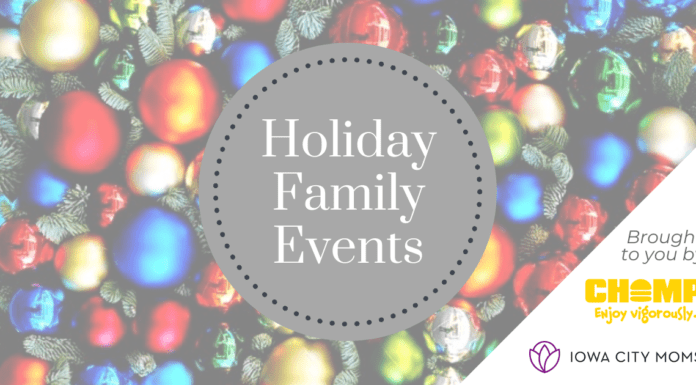 November and December family events in the Iowa City area