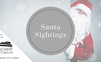Santa Sightings: Where to see Santa in Iowa City