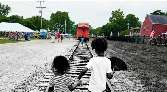An image of the author's two children as she reflects on Black History Month.