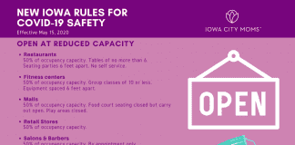 A guide explaining what is reopening in the state of Iowa