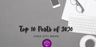 Top Ten Iowa City Moms' Posts of 2020