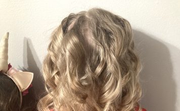A hair style that used Magic Hair Curlers