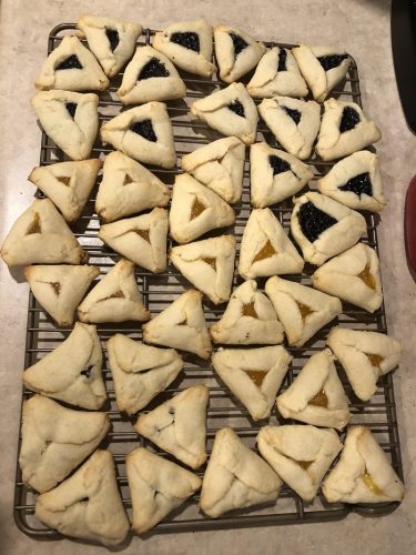 Photo: Hamentaschen eaten during Purim