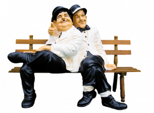 Image: statue of Stan Laurel and Oliver Hardy