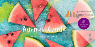 graphic: summer events in the Iowa City area