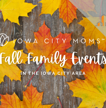 Fall Family Events in the Iowa City Area graphic