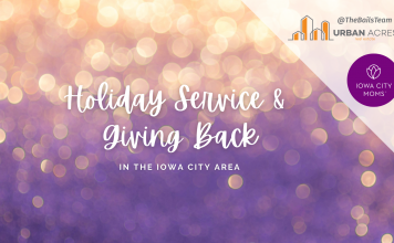 Graphic: Guide to Holiday Service and Giving Back in the Iowa City Area