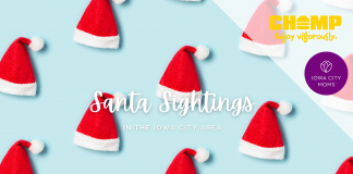 Graphic: Where to see Santa In the Iowa City area