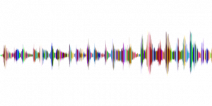 Colorful sound waves